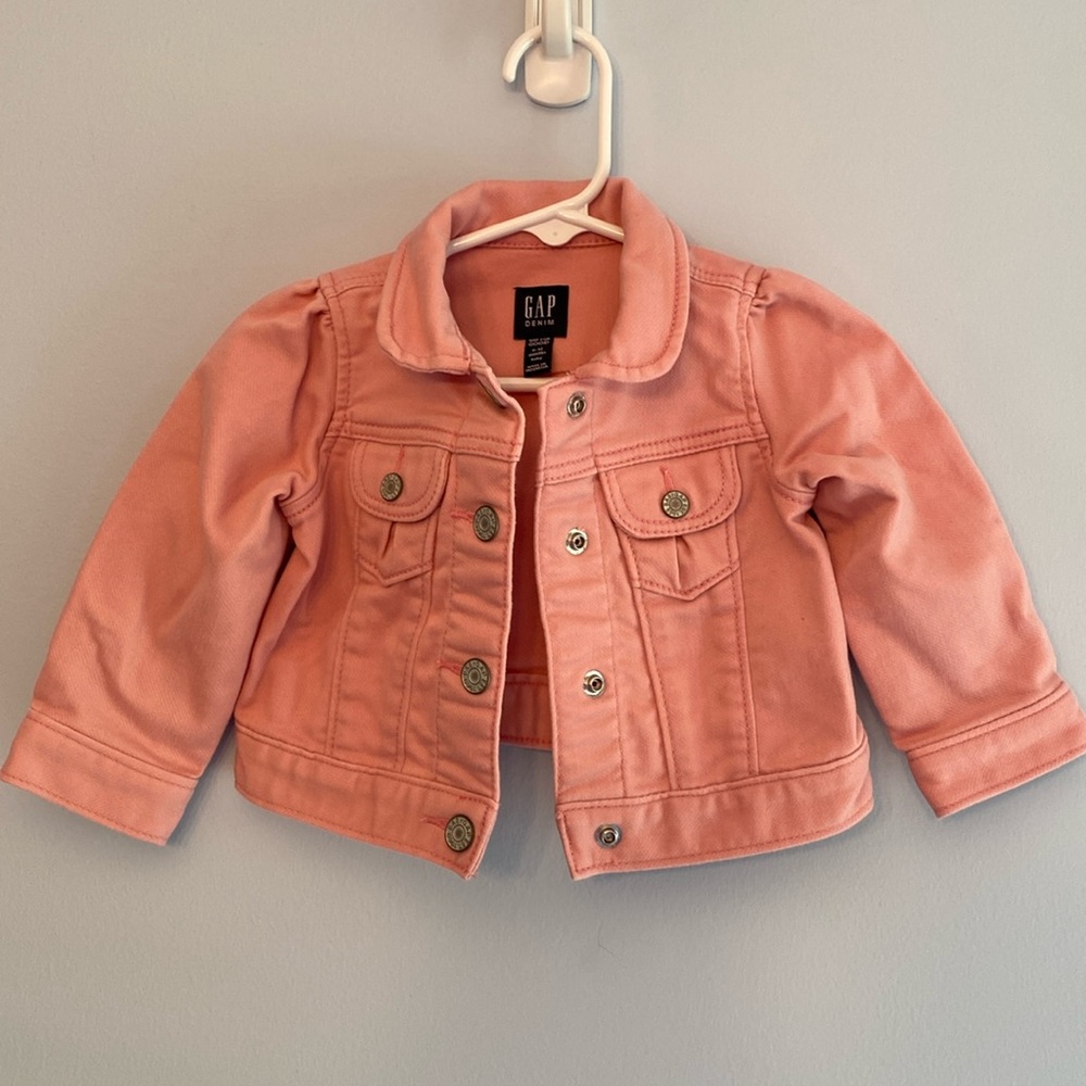 NWOT GAP Baby Girl Pink Denim Jacket